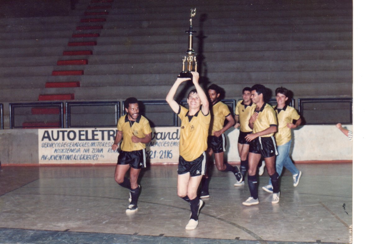 Time de futsal patrocinado em 1991